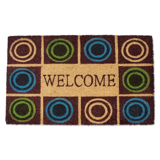 DII&#xAE; Circles Welcome Doormat